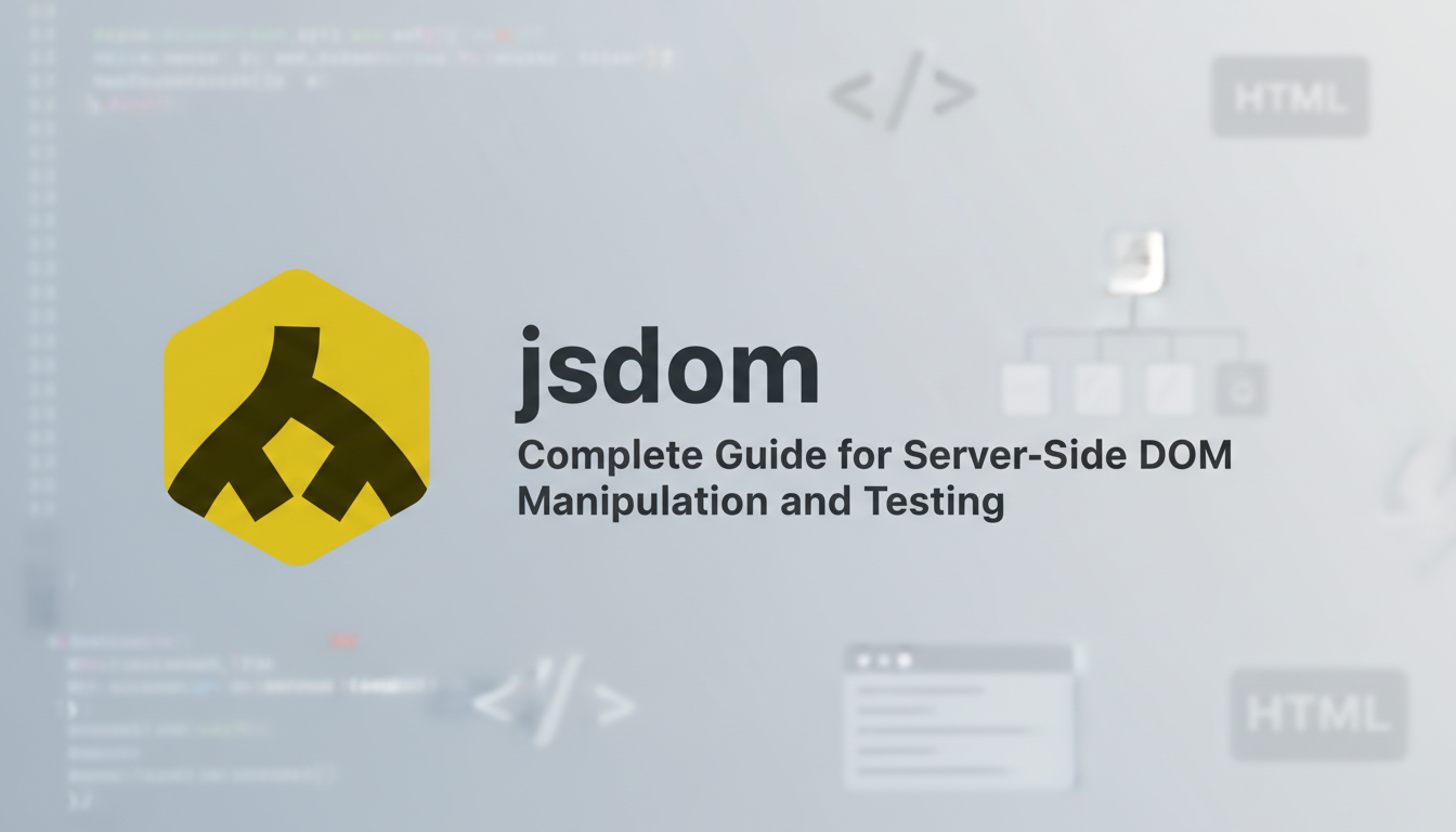 jsdom – Complete Guide for Server-Side DOM Manipulation and Testing